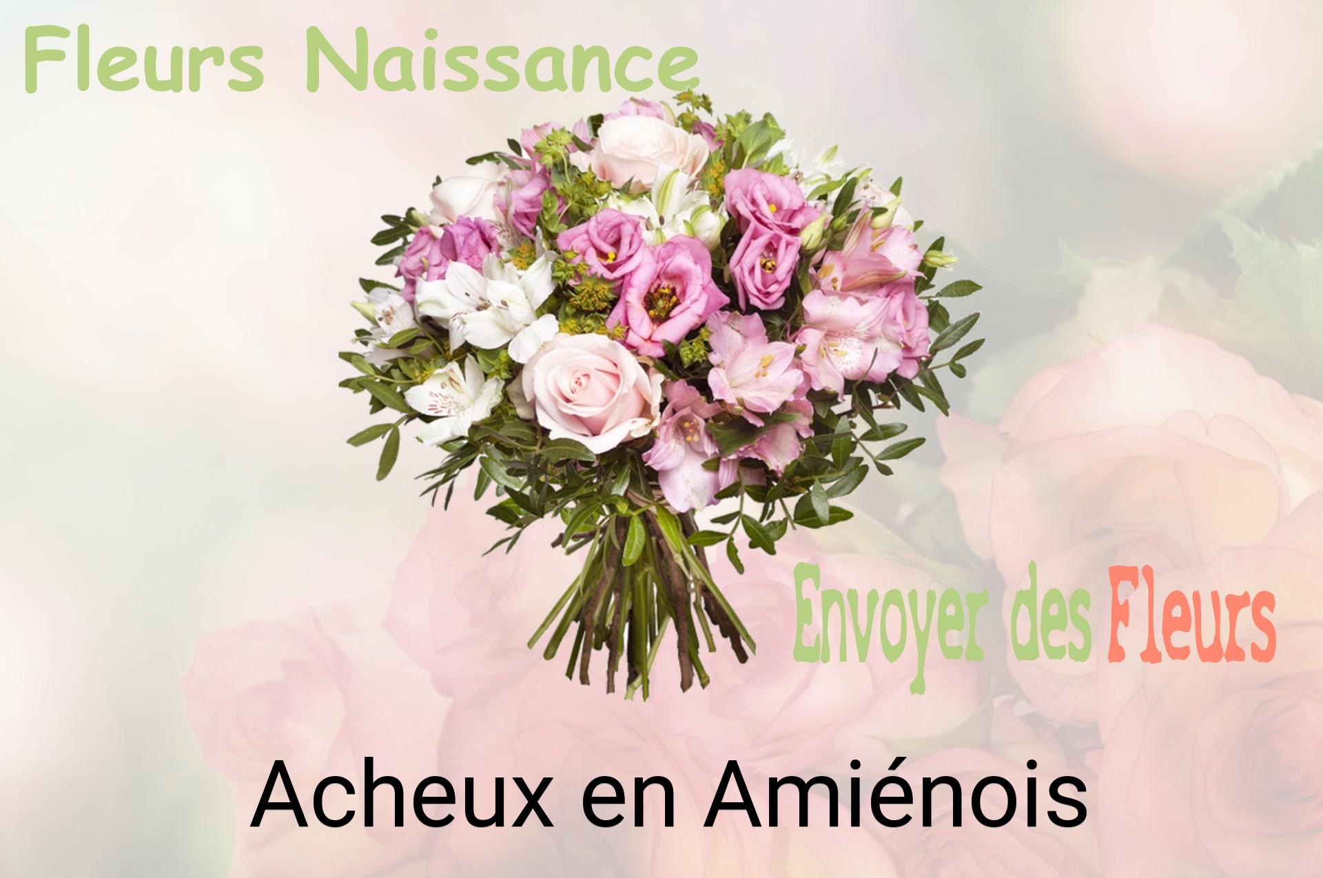 Bouquet de fleurs de naissance livré à Acheux-en-Amiénois